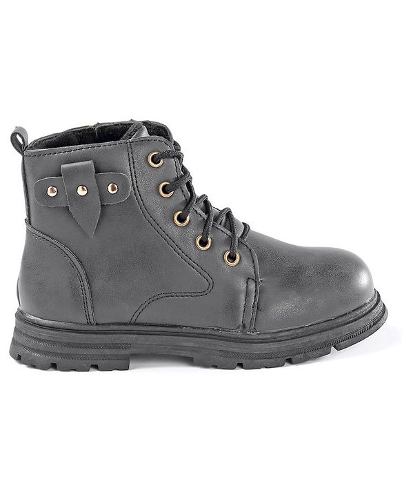 Pine Kids Winter Boots with Lace Up Closure -  Blue