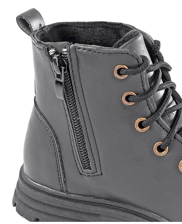 Pine Kids Winter Boots with Lace Up Closure -  Blue