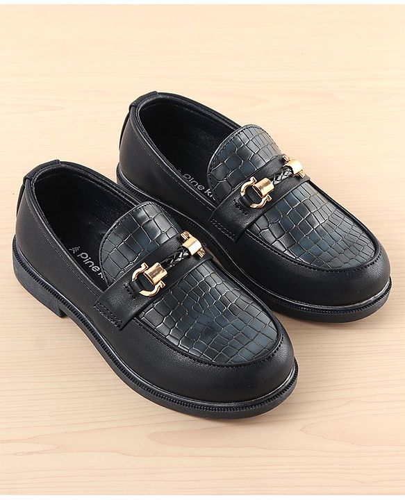 Pine Kids Slip On Party Wear Loafers - Brown