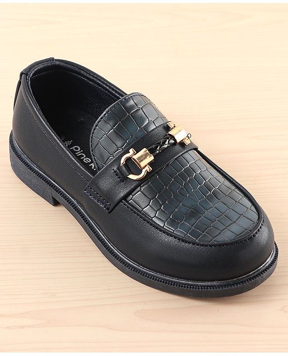 Pine Kids Slip On Party Wear Loafers - Brown