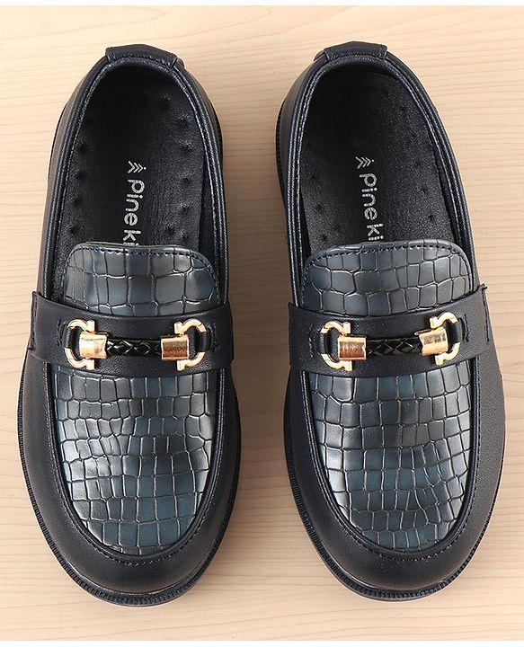 Pine Kids Slip On Party Wear Loafers - Brown