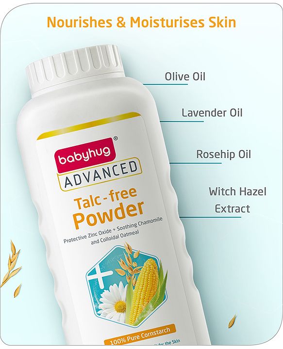 Babyhug Advanced Talc-Free Powder - 100 g