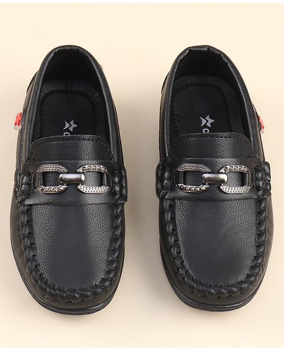 Cute Walk by Babyhug Formal & Party Wear Slip On Shoes - Black