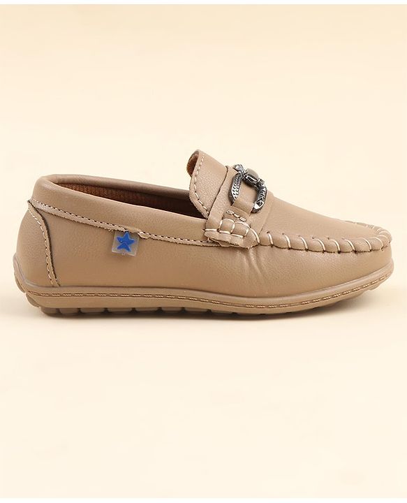 Cute Walk by Babyhug Formal & Party Wear Slip On Shoes - Khaki