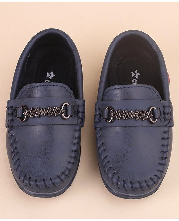 Cute Walk by Babyhug Slip On Loafer Shoes - Blue