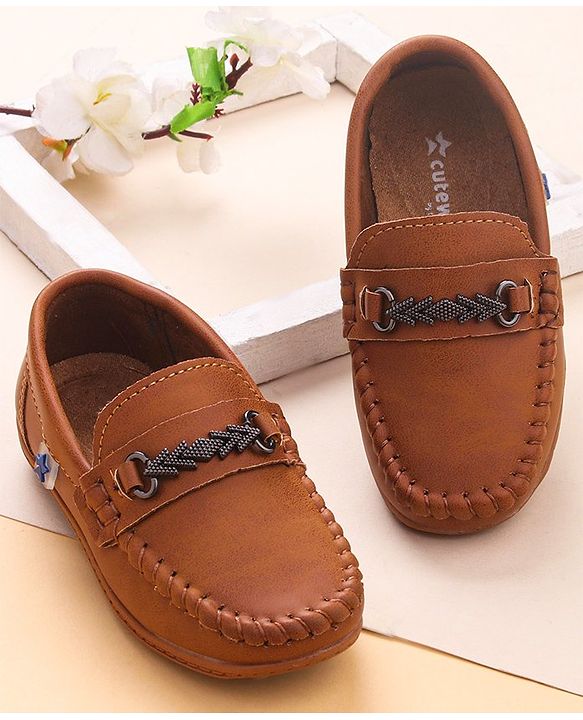 Cute Walk by Babyhug Slip On Loafer Shoes - Brown