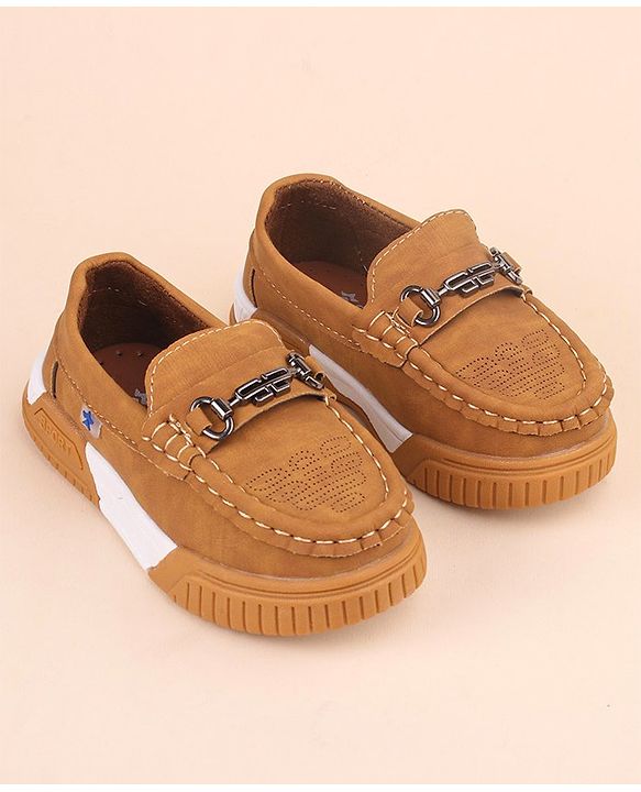 Cute Walk by Babyhug Slip On Formal & Party Wear Shoes with Applique - Brown