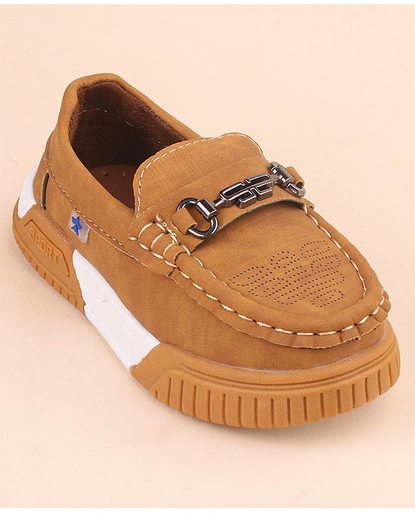 Cute Walk by Babyhug Slip On Formal & Party Wear Shoes with Applique - Brown
