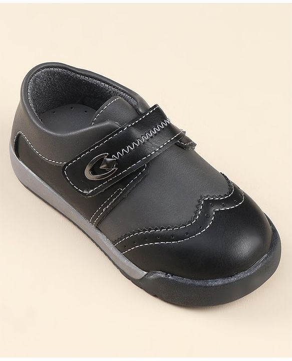 Cute Walk by Babyhug Party Shoes with Velcro Closure - Black