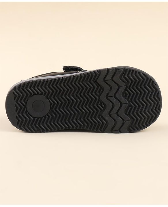 Cute Walk by Babyhug Party Shoes with Velcro Closure - Black