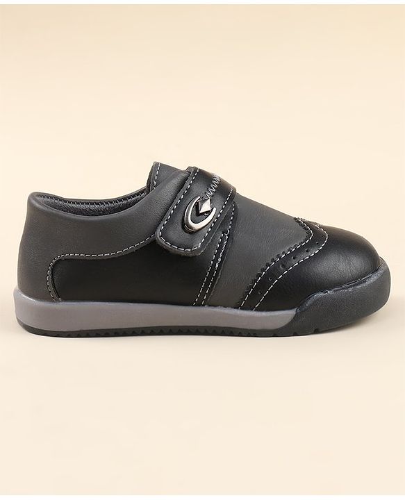 Cute Walk by Babyhug Party Shoes with Velcro Closure - Black