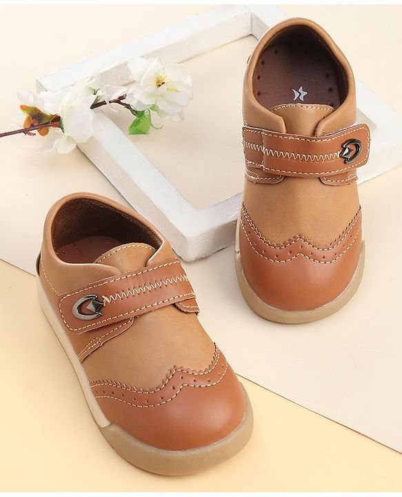 Cute Walk by Babyhug Party Shoes with Velcro Closure - Black