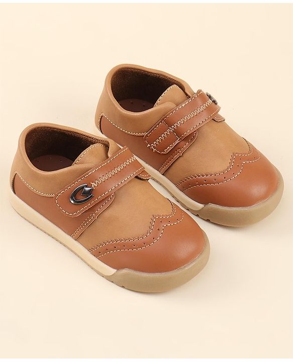 Cute Walk by Babyhug Party Shoes with Velcro Closure - Black