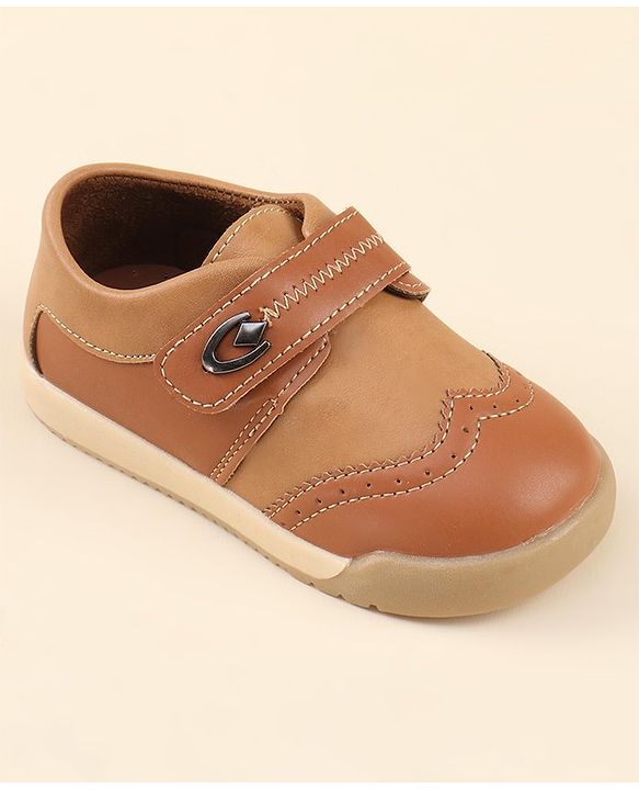 Cute Walk by Babyhug Party Shoes with Velcro Closure - Black