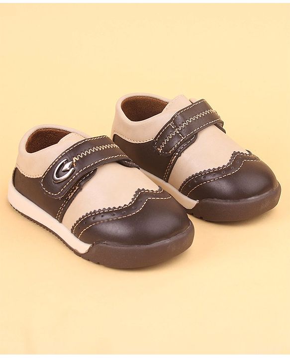 Cute Walk by Babyhug Party Shoes with Velcro Closure - Brown