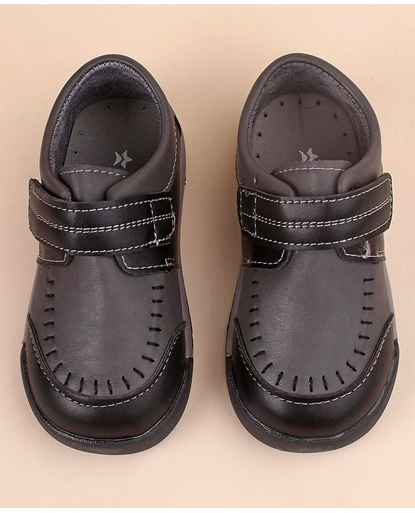 Cute Walk by Babyhug Formal & Party Wear Shoes with Velcro Closure -  Black