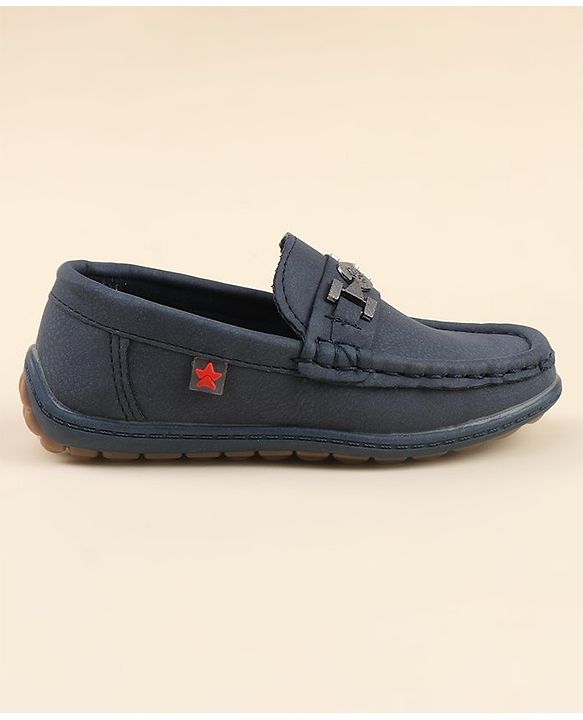 Cute Walk by Babyhug Slip On Formal Loafers - Blue