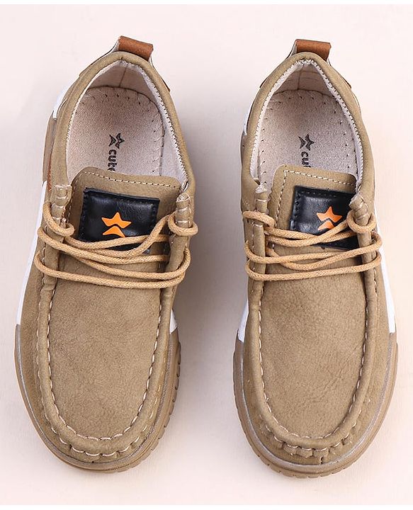 Cute Walk by Babyhug Slip On Loafer Shoes - Green