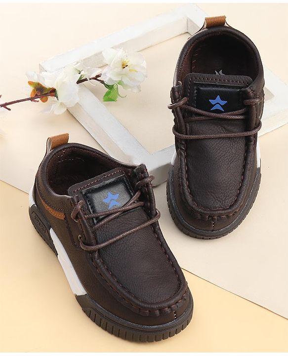 Cute Walk by Babyhug Slip On Loafer Shoes - Dark Brown