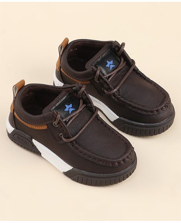Cute Walk by Babyhug Slip On Loafer Shoes - Dark Brown