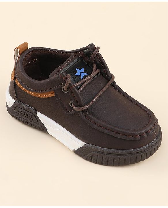 Cute Walk by Babyhug Slip On Loafer Shoes - Dark Brown