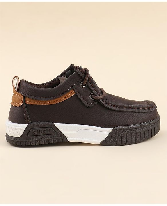 Cute Walk by Babyhug Slip On Loafer Shoes - Dark Brown