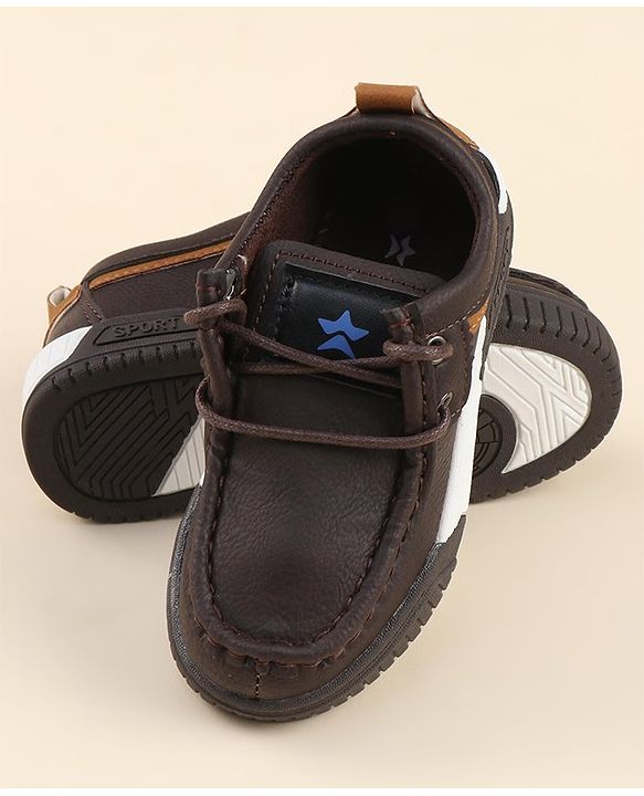 Cute Walk by Babyhug Slip On Loafer Shoes - Dark Brown