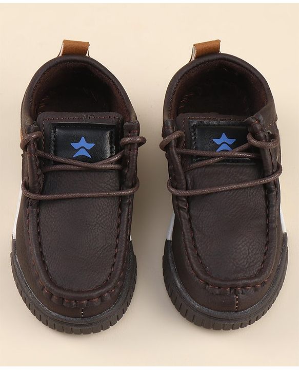Cute Walk by Babyhug Slip On Loafer Shoes - Dark Brown