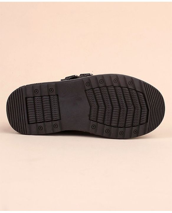 Cute Walk by Babyhug Slip On Formal & Party Wear Shoes with Buckle Closure - Black