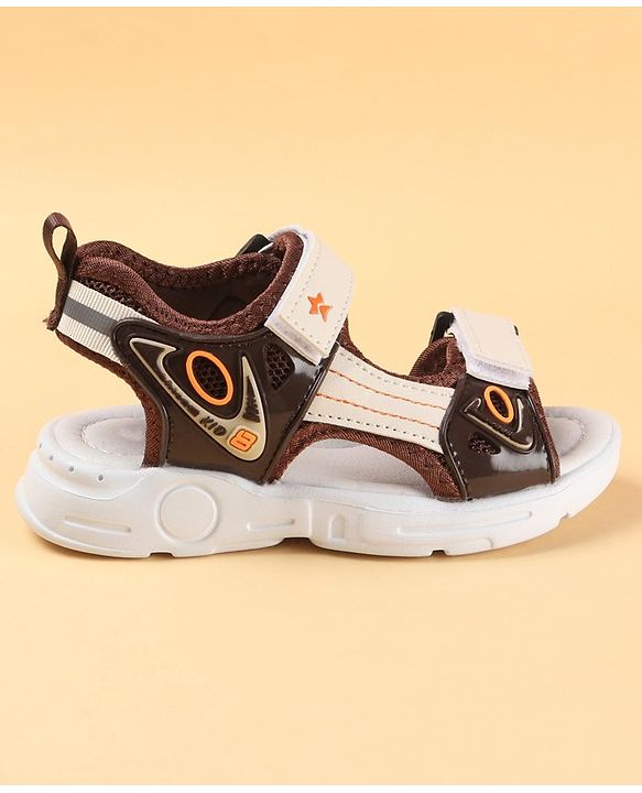 Cute Walk by Babyhug Sandals with Velcro Closure - Brown