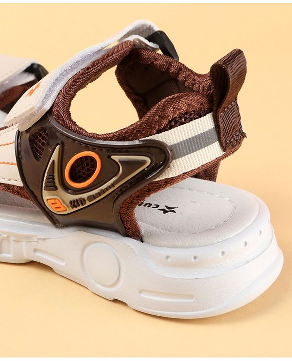 Cute Walk by Babyhug Sandals with Velcro Closure - Brown
