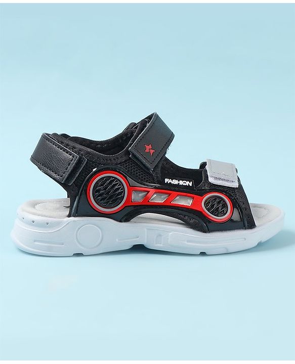 Cute Walk by Babyhug Sandals with Velcro Closure - Black