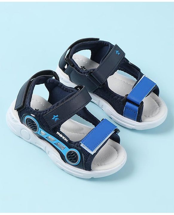 Cute Walk by Babyhug Sandals with Velcro Closure - Black