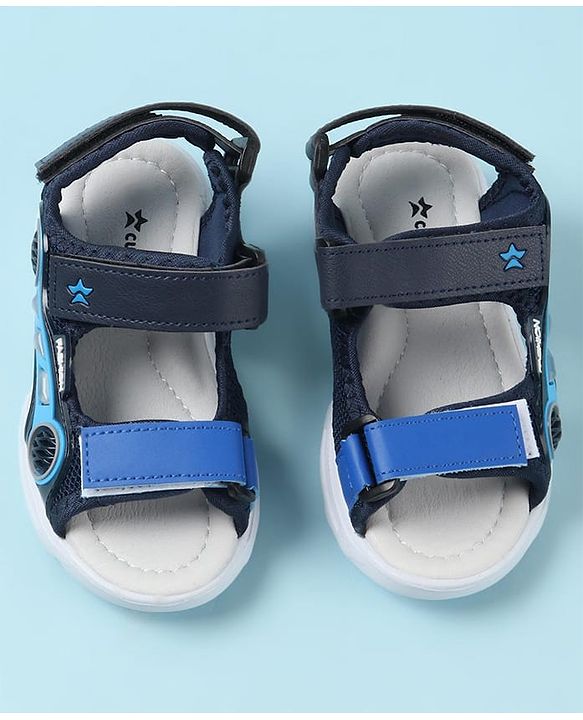 Cute Walk by Babyhug Sandals with Velcro Closure - Black