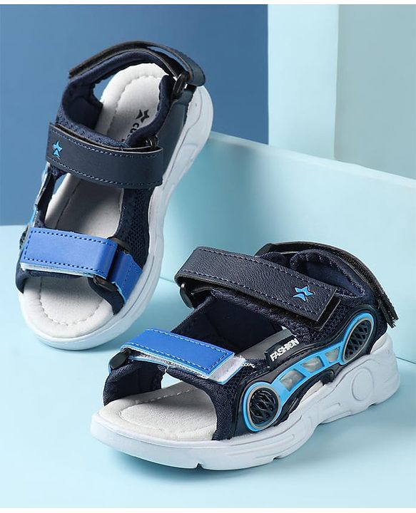 Cute Walk by Babyhug Sandals with Velcro Closure - Black