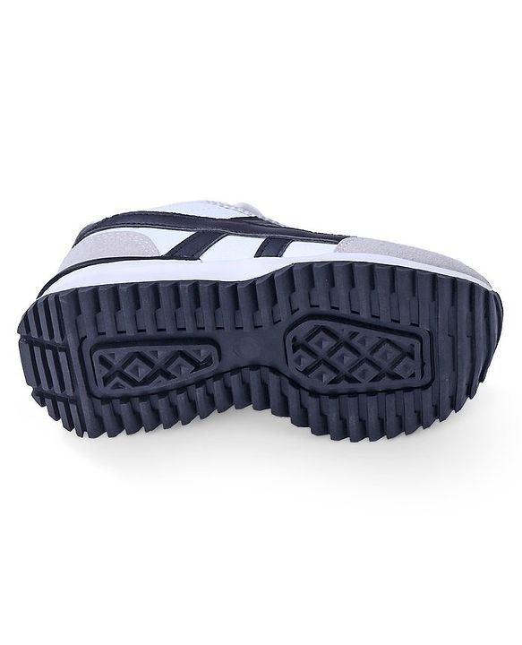 Cute Walk by Babyhug Lace Up Sneaker - White & Black