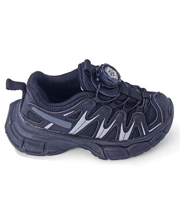 Cute Walk by Babyhug Sneaker with Lace up Closure - Black