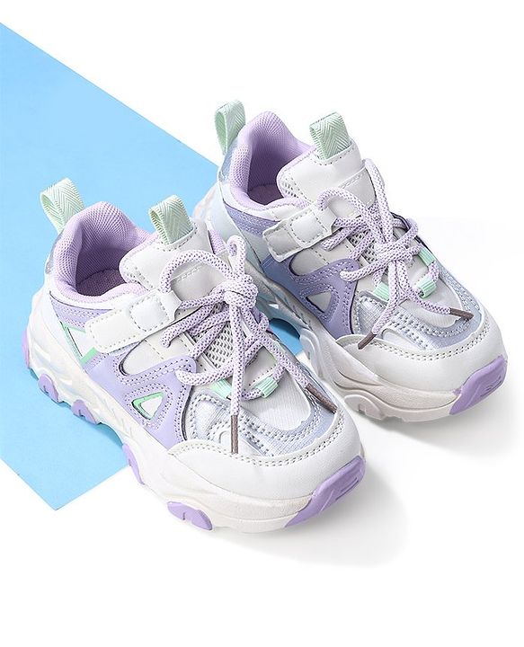 Cute Walk by Babyhug Sneaker with Lace Up Closure - Pink