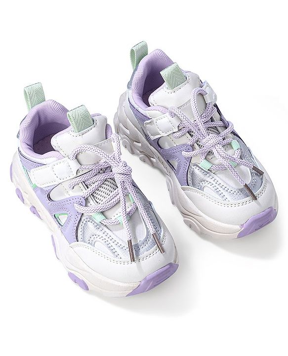 Cute Walk by Babyhug Sneaker with Lace Up Closure - Pink