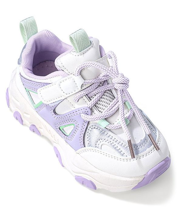 Cute Walk by Babyhug Sneaker with Lace Up Closure - Pink