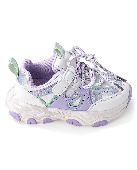 Cute Walk by Babyhug Sneaker with Lace Up Closure - Pink