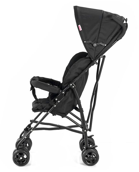 Babyhug Air Glide Buggy Light Weight Stroller with Canopy - Black