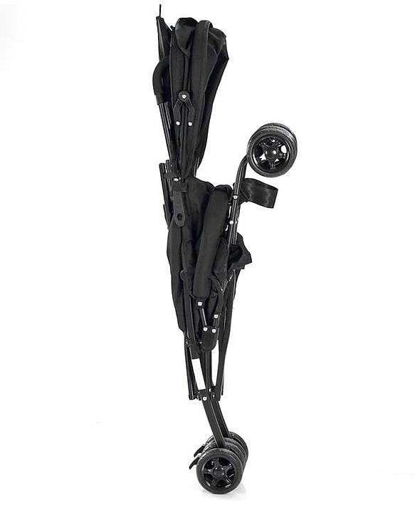 Babyhug Air Glide Buggy Light Weight Stroller with Canopy - Black