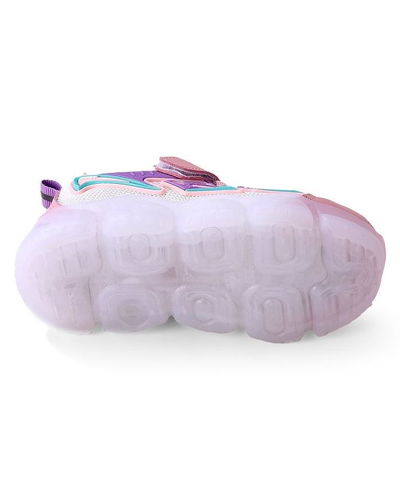 Cute Walk by Babyhug Sneaker With Velcro Closure Solid - Pink