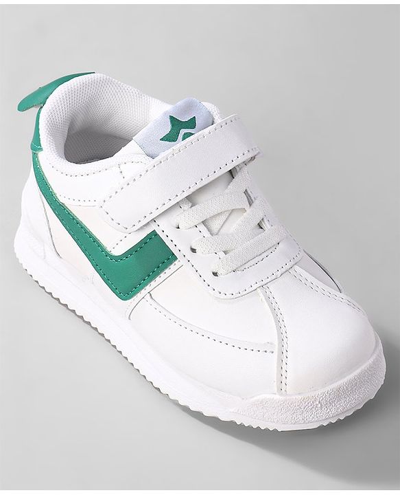 Cute Walk by Babyhug Sneaker with Lace Up Closure - Green