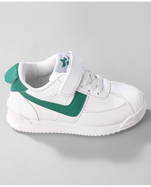 Cute Walk by Babyhug Sneaker with Lace Up Closure - Green