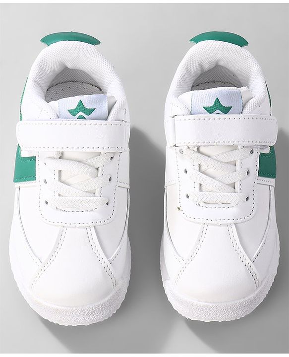 Cute Walk by Babyhug Sneaker with Lace Up Closure - Green