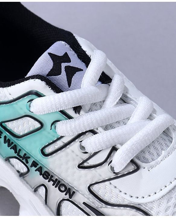 Cute Walk by Babyhug Sneaker with Lace Up Closure - Green