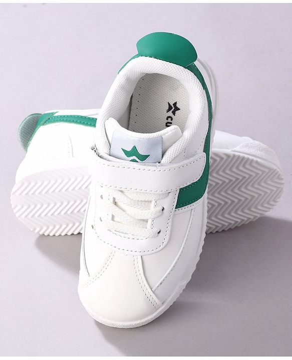 Cute Walk by Babyhug Sneaker with Lace Up Closure - Green