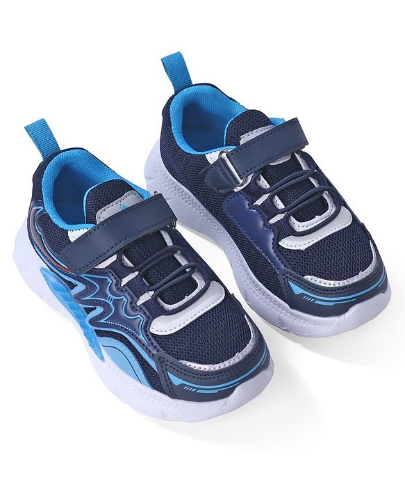 Cute Walk by Babyhug Velcro Closure Sneakers - Navy Blue